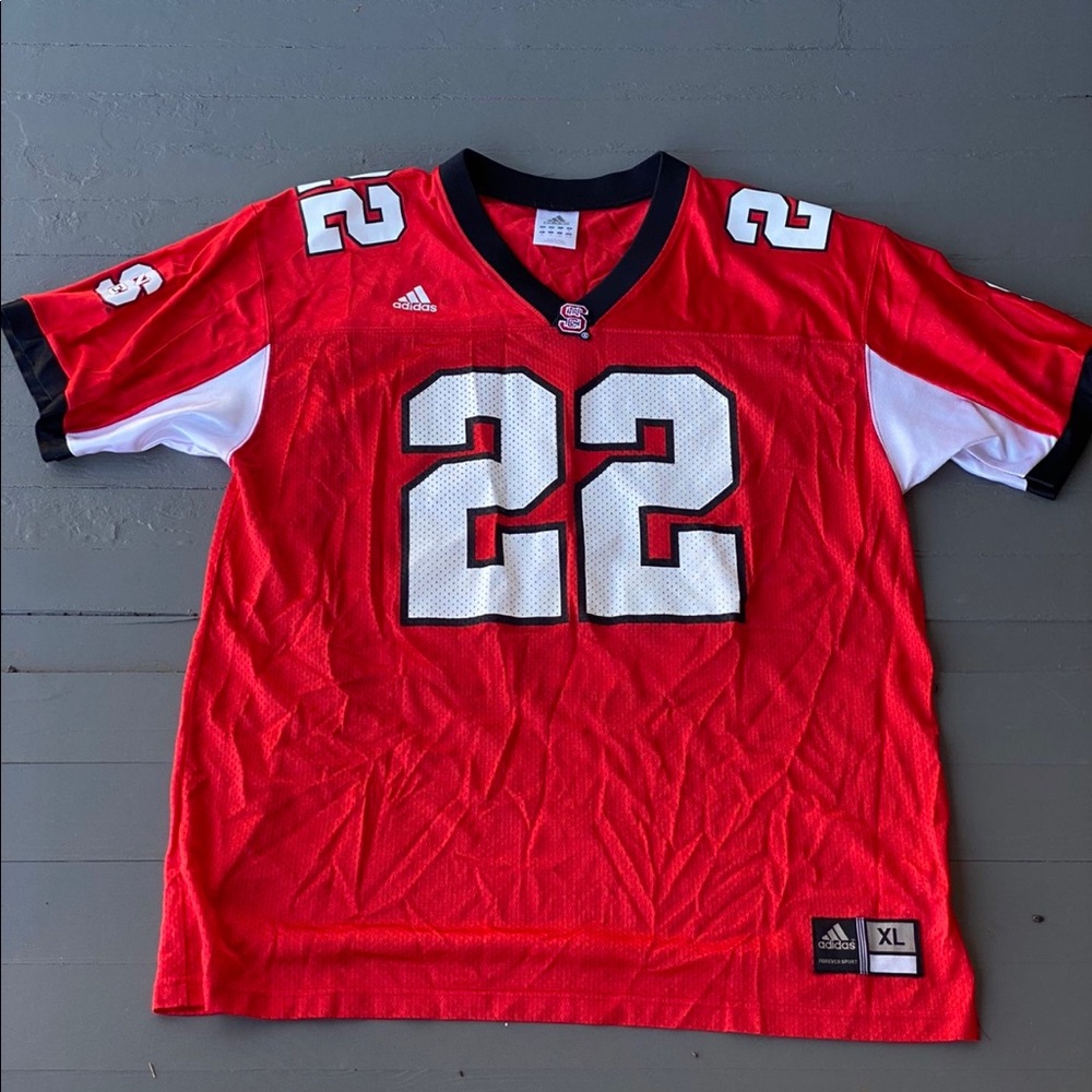Adidas NC State Wolfpack Football Jersey - Mens XL